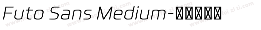 Futo Sans Medium字体转换